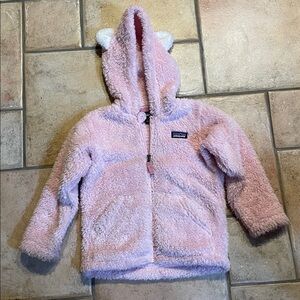 Patagonia Soft Pink Fleece Jacket with Ears